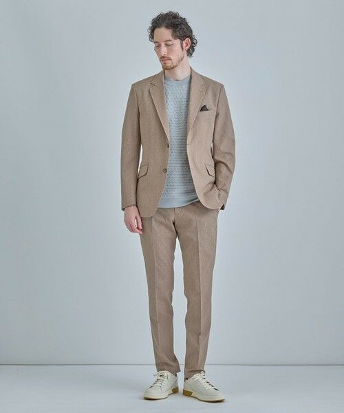 MEN'S BIGI / メンズビギ テーラードジャケット | 【ACTIVE TAILOR】Dot Air ヘリンボーン×千鳥格子/デニム柄 セットアップジャケット＜通気性/吸水速乾/ストレッチ＞ | 詳細5