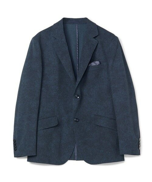 MEN'S BIGI / メンズビギ テーラードジャケット | 【ACTIVE TAILOR】Dot Air ヘリンボーン×千鳥格子/デニム柄 セットアップジャケット＜通気性/吸水速乾/ストレッチ＞（ネイビー）