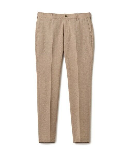 MEN'S BIGI / メンズビギ スラックス・ドレスパンツ | 【ACTIVE TAILOR】Dot Air ヘリンボーン×千鳥格子/デニム柄 セットアップパンツ＜通気性/吸水速乾/ストレッチ＞（ブラウン）