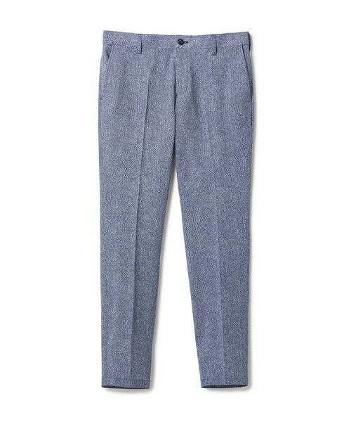 MEN'S BIGI / メンズビギ スラックス・ドレスパンツ | 【ACTIVE TAILOR】Dot Air ヘリンボーン×千鳥格子/デニム柄 セットアップパンツ＜通気性/吸水速乾/ストレッチ＞（ブルー）