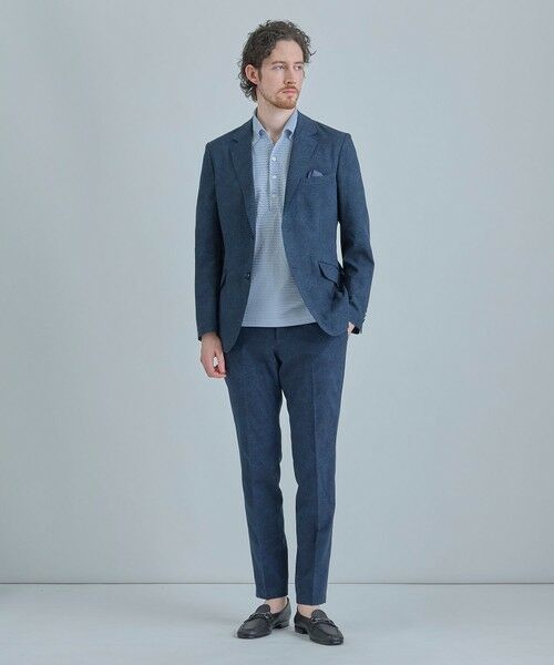MEN'S BIGI / メンズビギ スラックス・ドレスパンツ | 【ACTIVE TAILOR】Dot Air ヘリンボーン×千鳥格子/デニム柄 セットアップパンツ＜通気性/吸水速乾/ストレッチ＞ | 詳細21