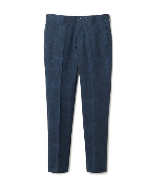 MEN'S BIGI / メンズビギ スラックス・ドレスパンツ | 【ACTIVE TAILOR】Dot Air ヘリンボーン×千鳥格子/デニム柄 セットアップパンツ＜通気性/吸水速乾/ストレッチ＞（ネイビー）