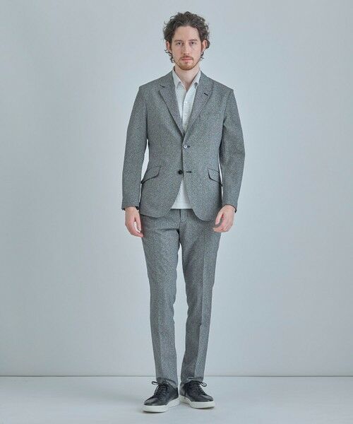 MEN'S BIGI / メンズビギ スラックス・ドレスパンツ | 【ACTIVE TAILOR】Dot Air ヘリンボーン×千鳥格子/デニム柄 セットアップパンツ＜通気性/吸水速乾/ストレッチ＞ | 詳細24