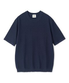 MEN'S BIGI / メンズビギ Tシャツ | ハイゲージジャカード 薄手モックネックサマーニット＜持続冷感＞