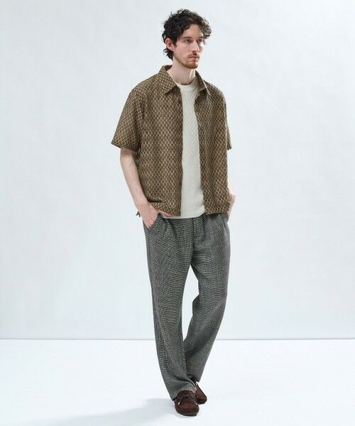 MEN'S BIGI / メンズビギ Tシャツ | ハイゲージジャカード 薄手モックネックサマーニット＜持続冷感＞ | 詳細5