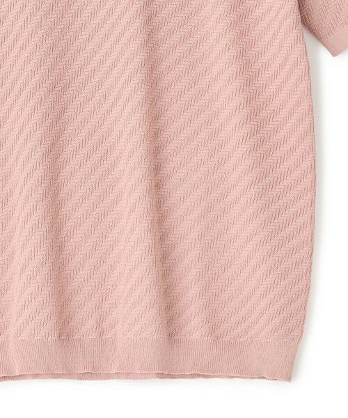 MEN'S BIGI / メンズビギ Tシャツ | ハイゲージジャカード 薄手モックネックサマーニット＜持続冷感＞ | 詳細12