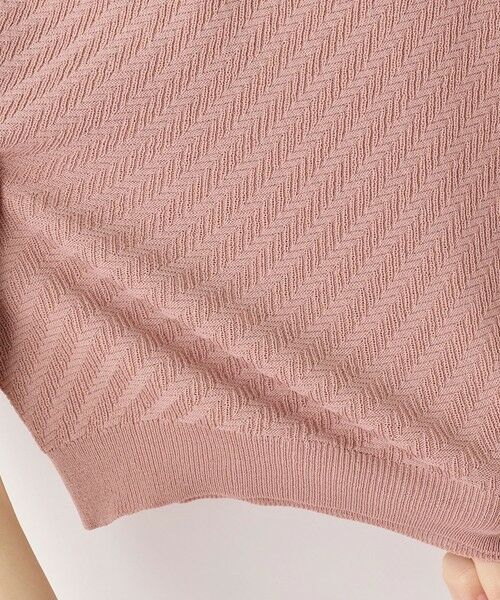 MEN'S BIGI / メンズビギ Tシャツ | ハイゲージジャカード 薄手モックネックサマーニット＜持続冷感＞ | 詳細13