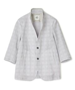 MEN'S BIGI / メンズビギ カーディガン・ボレロ | トリコットプリントワッシャー 七分袖カットジャケット