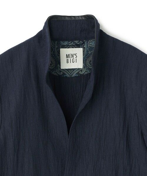 MEN'S BIGI / メンズビギ カーディガン・ボレロ | トリコットプリントワッシャー 七分袖カットジャケット | 詳細14