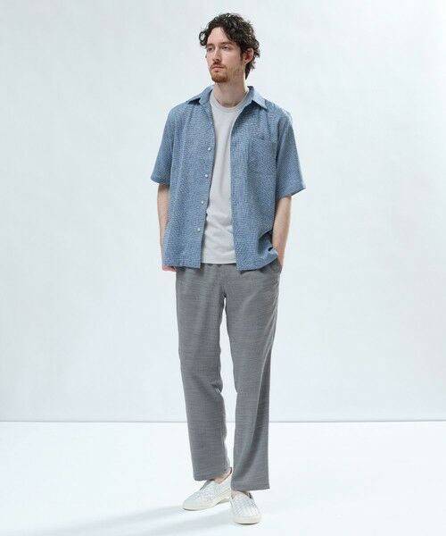 MEN'S BIGI / メンズビギ Tシャツ | 東レPrimeflex 麻調ドットメッシュ クルーネックTシャツ＜吸水速乾/通気性＞ | 詳細7