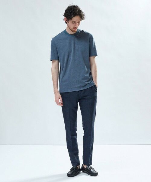 MEN'S BIGI / メンズビギ Tシャツ | 東レPrimeflex 麻調ドットメッシュ クルーネックTシャツ＜吸水速乾/通気性＞ | 詳細11