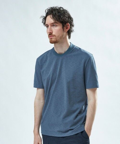 MEN'S BIGI / メンズビギ Tシャツ | 東レPrimeflex 麻調ドットメッシュ クルーネックTシャツ＜吸水速乾/通気性＞ | 詳細9