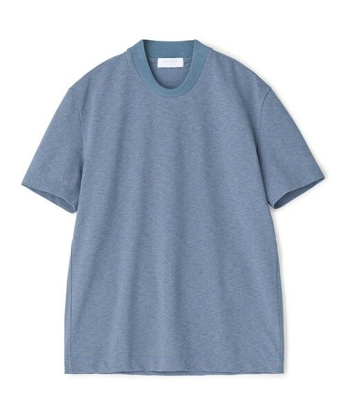 MEN'S BIGI / メンズビギ Tシャツ | 東レPrimeflex 麻調ドットメッシュ クルーネックTシャツ＜吸水速乾/通気性＞（ブルー）
