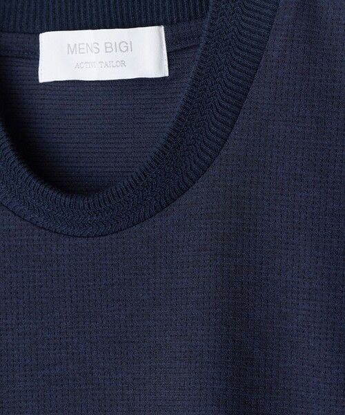 MEN'S BIGI / メンズビギ Tシャツ | 東レPrimeflex 麻調ドットメッシュ クルーネックTシャツ＜吸水速乾/通気性＞ | 詳細17
