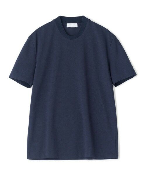 MEN'S BIGI / メンズビギ Tシャツ | 東レPrimeflex 麻調ドットメッシュ クルーネックTシャツ＜吸水速乾/通気性＞（ネイビー）