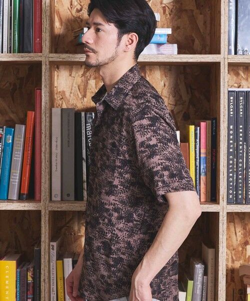 MEN'S BIGI / メンズビギ シャツ・ブラウス | オリエンタル柄プリントレギュラーカラー半袖シャツ | 詳細6