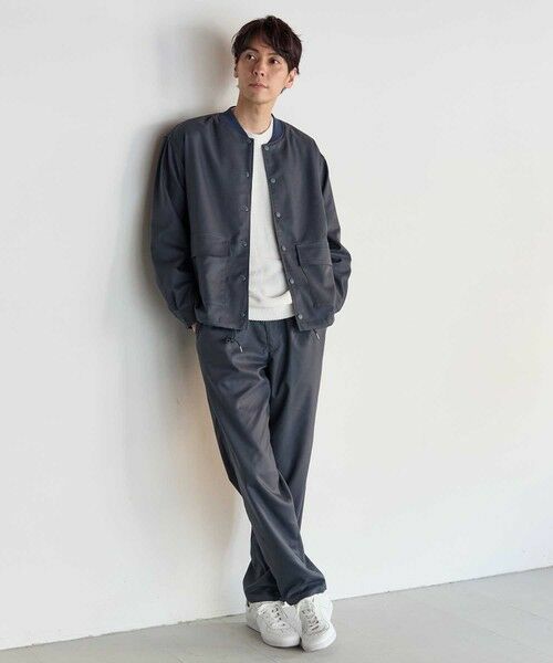 MEN'S BIGI / メンズビギ その他パンツ | ポリエステルギャバジンワンタックセミテーパードパンツ | 詳細4