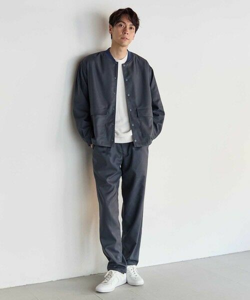 MEN'S BIGI / メンズビギ その他パンツ | ポリエステルギャバジンワンタックセミテーパードパンツ | 詳細5