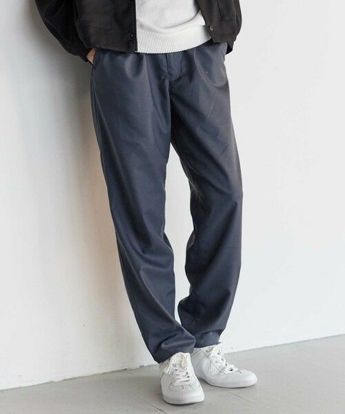 MEN'S BIGI / メンズビギ その他パンツ | ポリエステルギャバジンワンタックセミテーパードパンツ | 詳細1