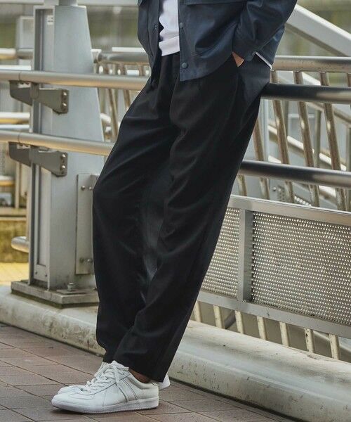 MEN'S BIGI / メンズビギ その他パンツ | ポリエステルギャバジンワンタックセミテーパードパンツ | 詳細7