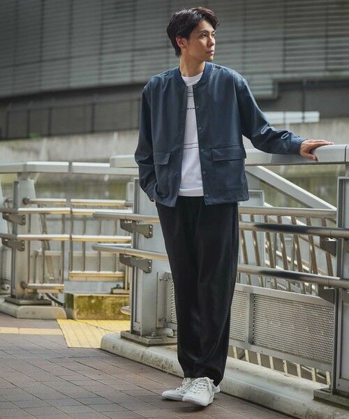 MEN'S BIGI / メンズビギ その他パンツ | ポリエステルギャバジンワンタックセミテーパードパンツ | 詳細9