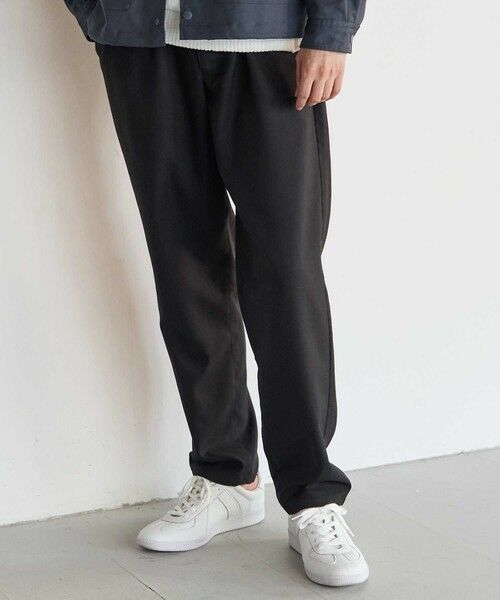 MEN'S BIGI / メンズビギ その他パンツ | ポリエステルギャバジンワンタックセミテーパードパンツ | 詳細10
