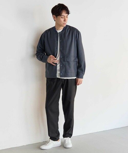 MEN'S BIGI / メンズビギ その他パンツ | ポリエステルギャバジンワンタックセミテーパードパンツ | 詳細13