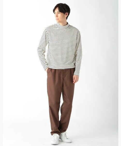 MEN'S BIGI / メンズビギ その他パンツ | ポリエステルギャバジンワンタックセミテーパードパンツ | 詳細16