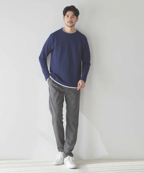 MEN'S BIGI / メンズビギ その他パンツ | ハイパーストレッチダブルジャガードカルゼスリムイージーパンツ | 詳細4