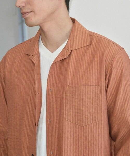 MEN'S BIGI / メンズビギ シャツ・ブラウス | タックストライプローン7分袖シャツ | 詳細12