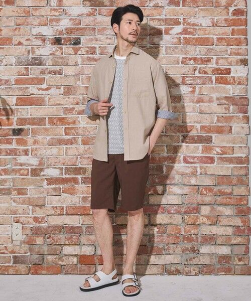 MEN'S BIGI / メンズビギ シャツ・ブラウス | COOLMAX フレンチリネン 7分袖シャツ | 詳細9