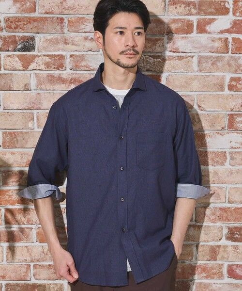 MEN'S BIGI / メンズビギ シャツ・ブラウス | COOLMAX フレンチリネン 7分袖シャツ | 詳細19