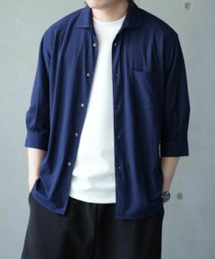 MEN'S BIGI / メンズビギ シャツ・ブラウス | 針抜きテレコジャージー7分袖シャツ