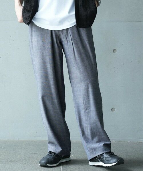 MEN'S BIGI / メンズビギ その他パンツ | *WEB限定 テーパードリラックスワイドパンツ（ネイビー）