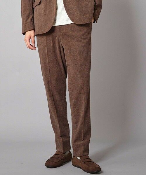 MEN'S BIGI / メンズビギ その他パンツ | 【セットアップ対応】レギュラーフィットヘリンボーンコーデュロイパンツ（ブラウン）