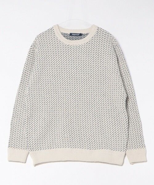 MEN'S BIGI / メンズビギ ニット・セーター | モール×ACグラデーションニット（ホワイト）
