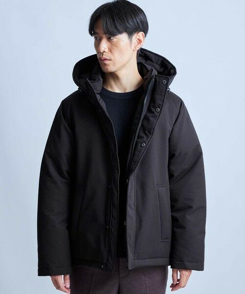 MEN'S BIGI / メンズビギ ダウンジャケット・ベスト | ツイル中綿ブルゾン（ブラック）