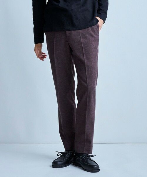 MEN'S BIGI / メンズビギ その他パンツ | T/Rミルドサージスリムイージーパンツ（ブラウン）