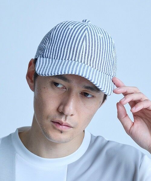 MEN'S BIGI / メンズビギ キャップ | シアサッカー6パネルキャップ | 詳細2