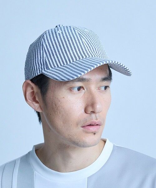 MEN'S BIGI / メンズビギ キャップ | シアサッカー6パネルキャップ | 詳細3