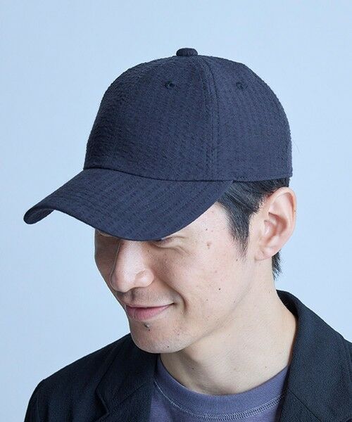 MEN'S BIGI / メンズビギ キャップ | シアサッカー6パネルキャップ | 詳細10