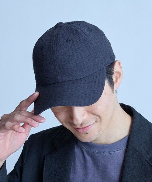 MEN'S BIGI / メンズビギ キャップ | シアサッカー6パネルキャップ | 詳細11