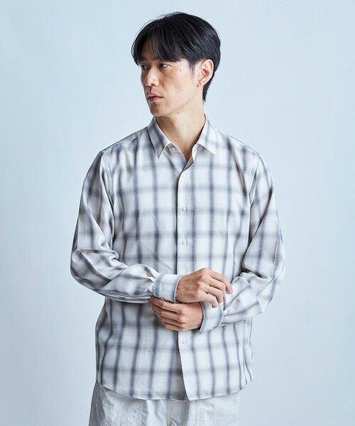 MEN'S BIGI / メンズビギ シャツ・ブラウス | オンブレーチェックシャツ | 詳細6