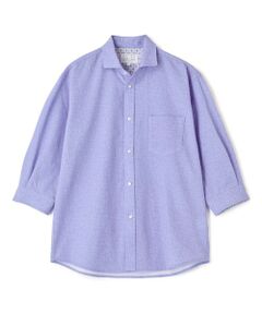 MEN'S BIGI / メンズビギ シャツ・ブラウス | プリントシアサッカークロップドスリーブシャツ＜ハンドウォッシャブル・軽量・通気性＞