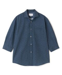 MEN'S BIGI / メンズビギ シャツ・ブラウス | プリントシアサッカークロップドスリーブシャツ＜ハンドウォッシャブル・軽量・通気性＞