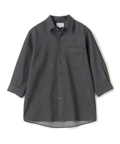 MEN'S BIGI / メンズビギ シャツ・ブラウス | メッシュデニムクロップドスリーブシャツ＜ストレッチ・ハンドウォッシャブル・通気性＞