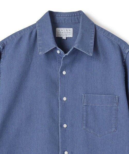 MEN'S BIGI / メンズビギ シャツ・ブラウス | メッシュデニムクロップドスリーブシャツ＜ストレッチ・ハンドウォッシャブル・通気性＞ | 詳細14