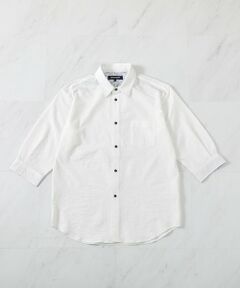 MEN'S BIGI / メンズビギ シャツ・ブラウス | ストレッチワッシャー七分袖シャツ＜ハンドウォッシャブル・UVカット・抗菌＞