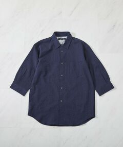 MEN'S BIGI / メンズビギ シャツ・ブラウス | ストレッチワッシャー七分袖シャツ＜ハンドウォッシャブル・UVカット・抗菌＞
