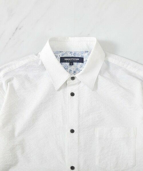 MEN'S BIGI / メンズビギ シャツ・ブラウス | ストレッチワッシャー七分袖シャツ＜ハンドウォッシャブル・UVカット・抗菌＞ | 詳細1